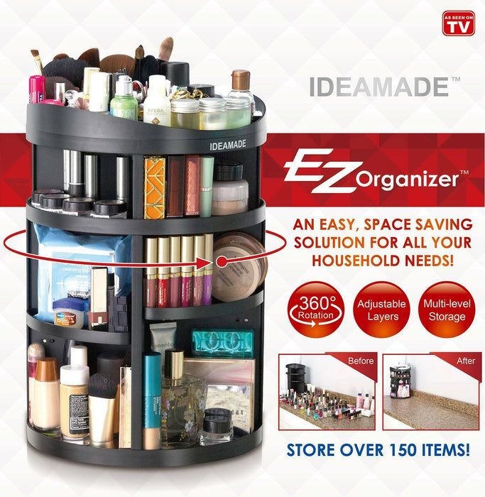 Organizator Rotativ pentru Machiaj si Depozitare Cosmetice EZ 360°