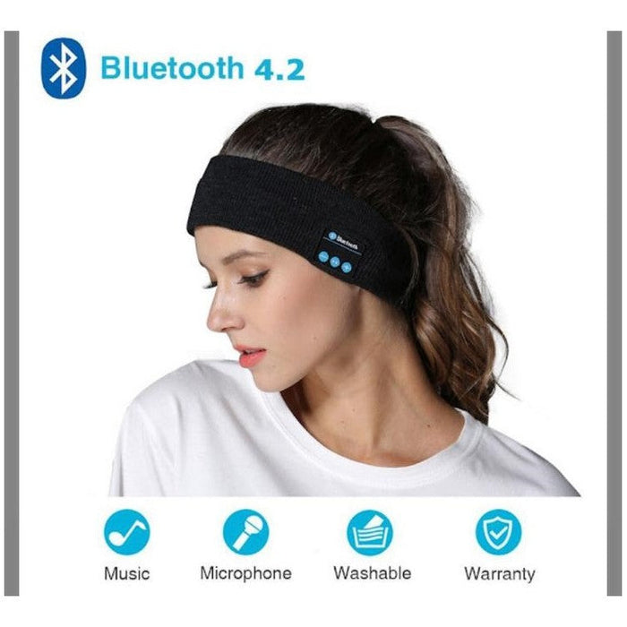 Bandana sport cu Bluetooth, cu hands-free, si butoane, microfon si casti incorporate