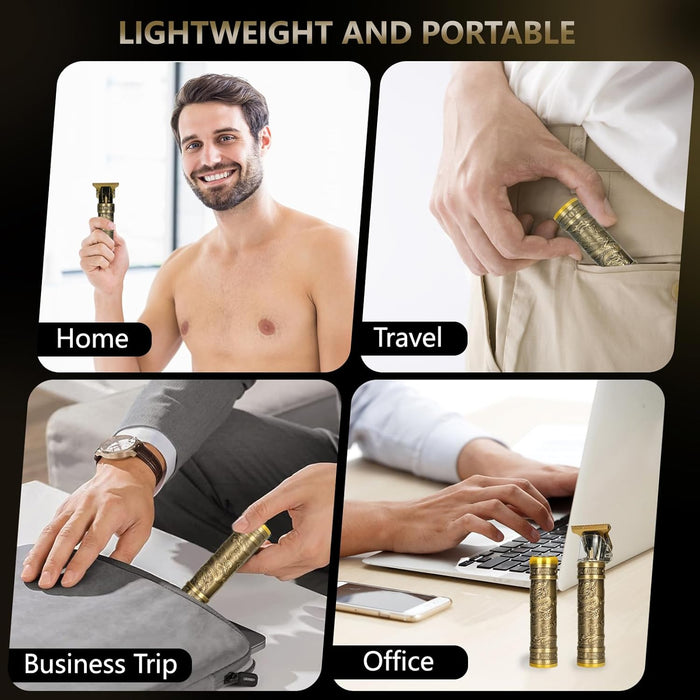 2 x Trimmer and Shaving, Portable, USB επαναφορτιζόμενο και ανθεκτικό στο νερό