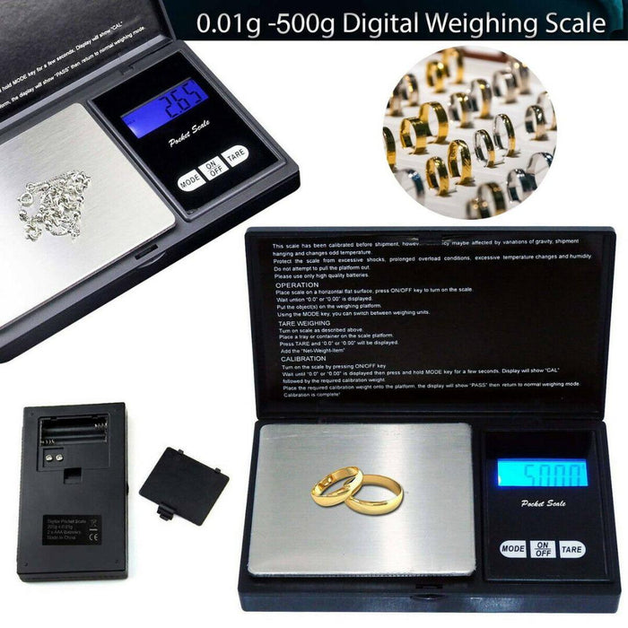 Cantar pentru bijuterii, Precizie ridicata cuprinsa intre 0.1 - 500 g, ecran LCD