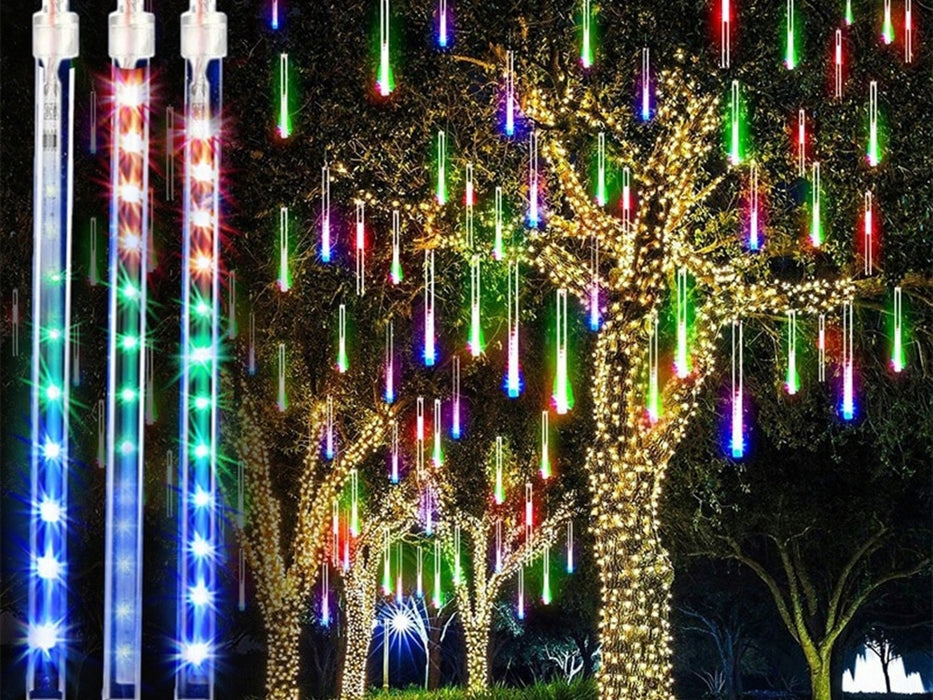 Karácsonyi telepítés, 8 x36 LED teknősök, többszínű fény