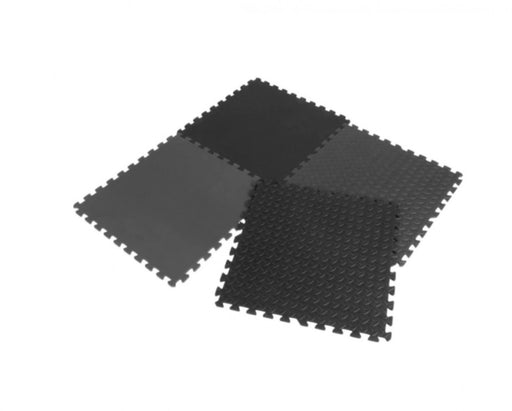 Covor puzzle 4 piese 60x60 cm, 12 mm, negru
