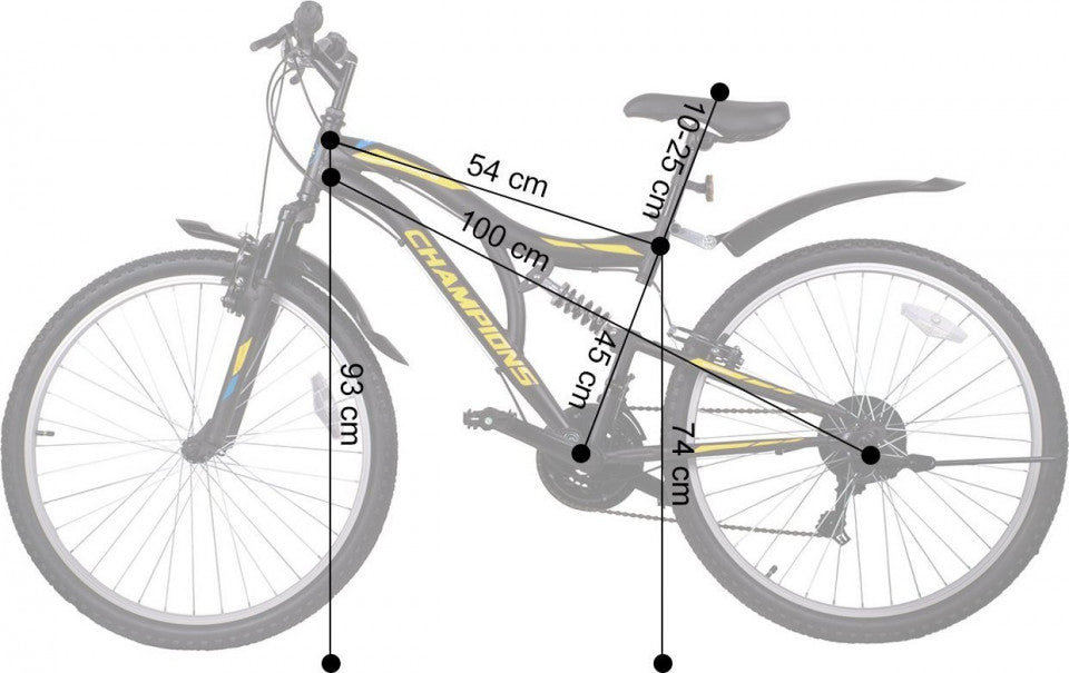 Bicicleta mountain bike Arizona, 26", MalTrack, galben