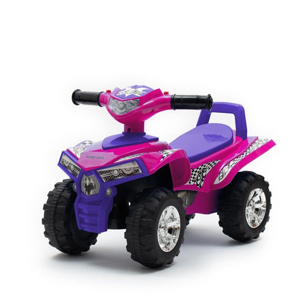 Quad premergator ride-on cu sunete si lumini, Baby Mix, roz