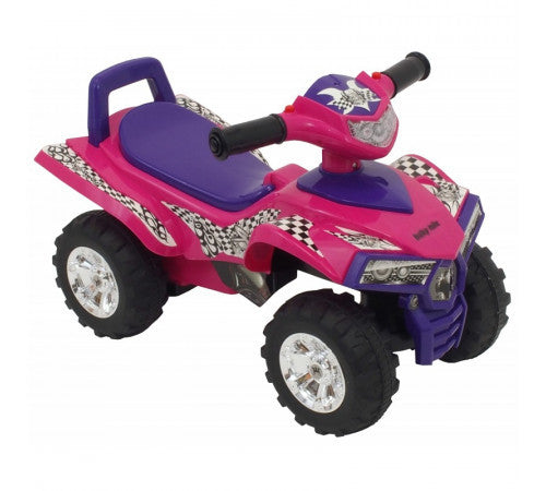 Quad premergator ride-on cu sunete si lumini, Baby Mix, roz