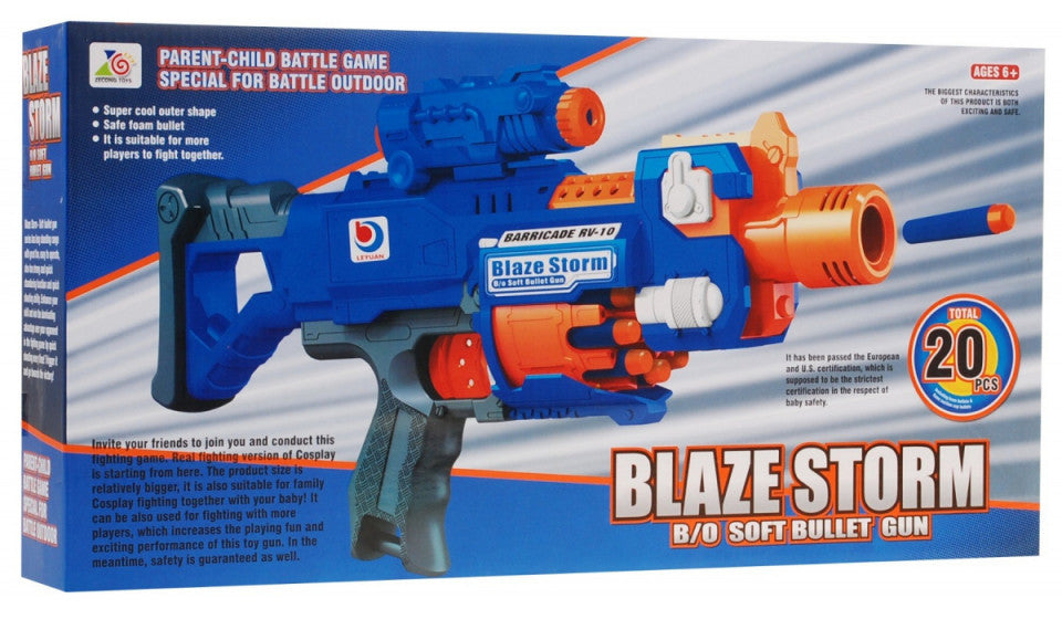 Arma de jucarie Blaze Storm, pusca semi automata cu baterii cu 20 gloante