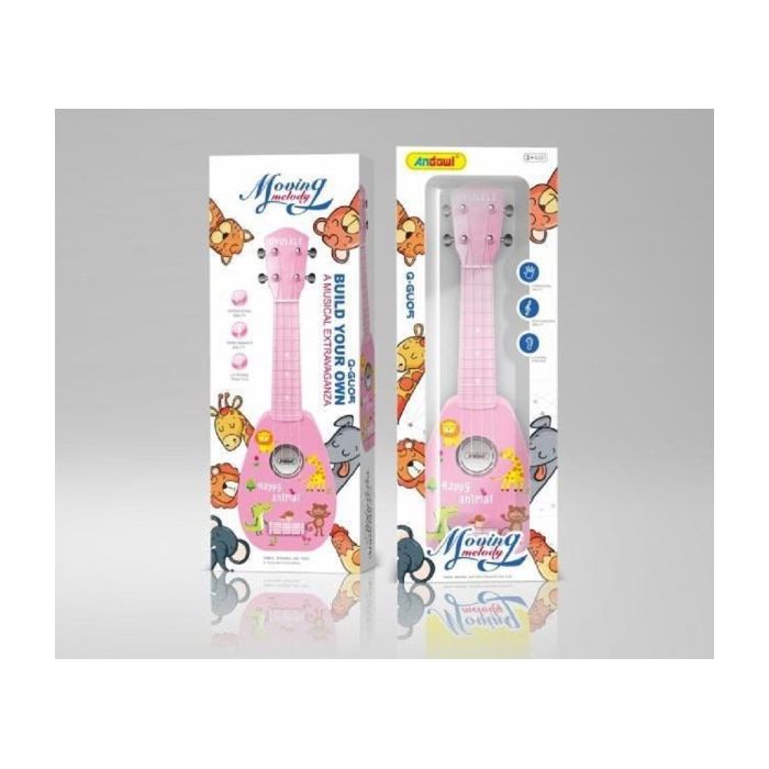 Pink Andowl Guitar, για αγόρια και κορίτσια, παιχνίδι, 3 χρόνια, λειτουργία μάθησης