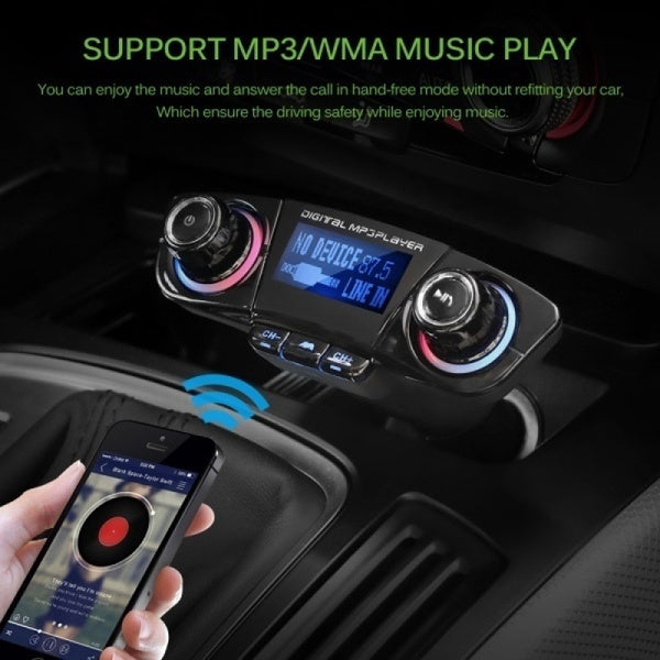 Πολυλειτουργικός πομπός FM με mp3 player και bluetooth, handsfree αυτοκινήτου