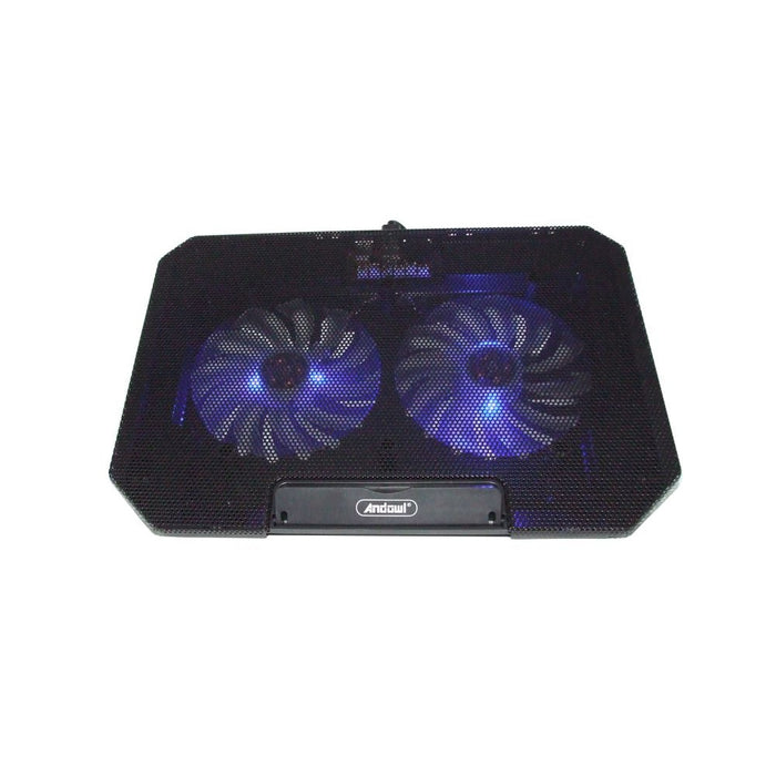 Suport pentru laptop 13" cu 2 ventilatoare silentioase, reglare in inaltime pentru mai mult confort