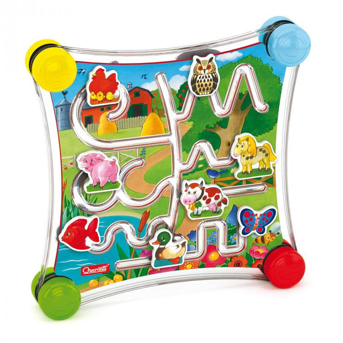 Joc labirint cu 2 fete Puzzle Labirinto, Quercetti