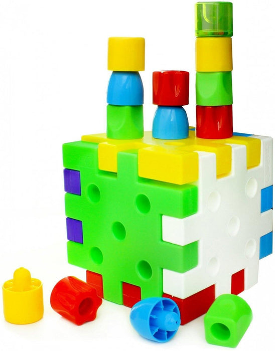 Set de joaca Quercetti Qubo Cuburi de construit