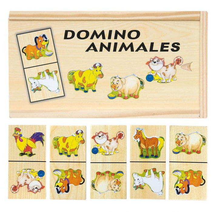 Domino din lemn Divendi cu animale domestice