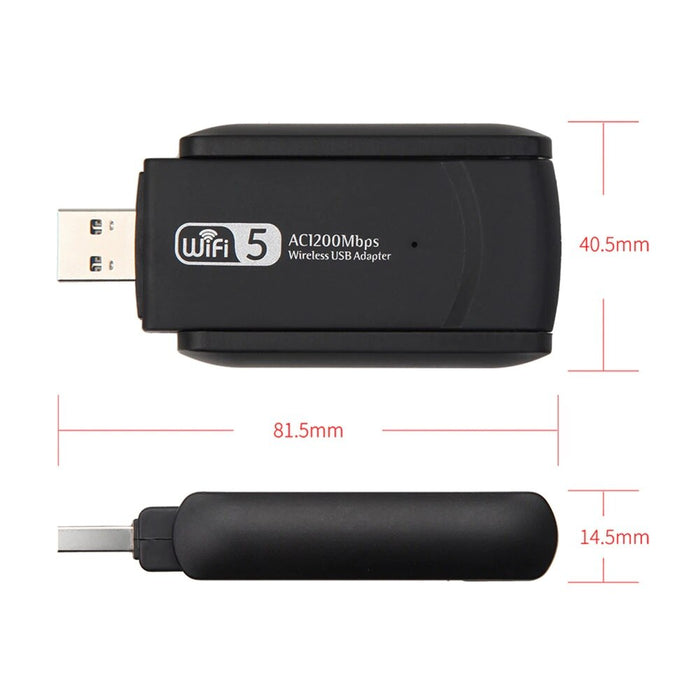 USB3.0 Extender vezeték nélküli adapter, 1200 Mbps, WiFi jelerősítő