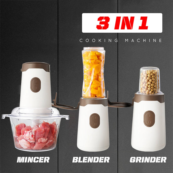 Blender, Chopper és Juicer T164, 3, 1, 250W, 3 tartozékkal, fehérbarna