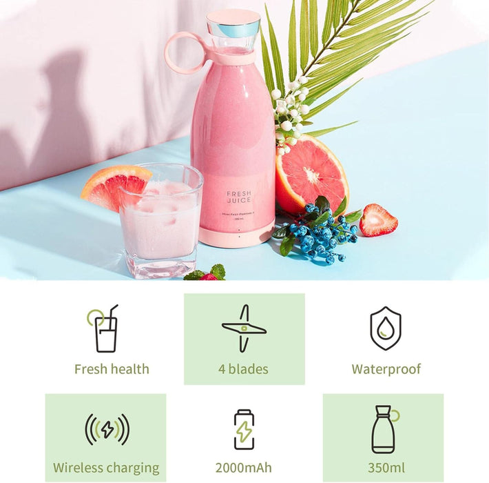 Hordozható elektromos turmixgép Smoothie & Shake, 420 ml kapacitás, teljesítmény 40W