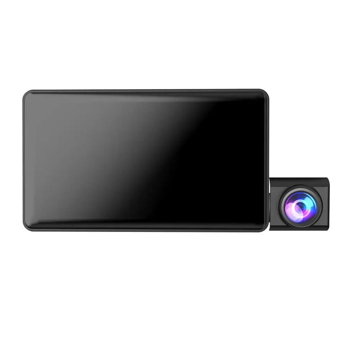 Camera Tripla Auto DVR, Display 4", Full HD 1080p, Unghi de 170°, Negru