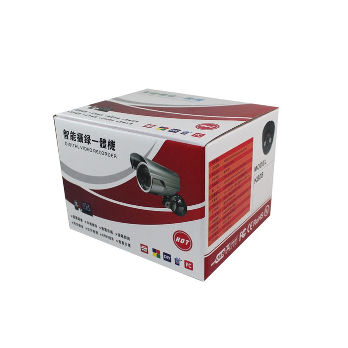 Camera de supraveghere CCTV IR de 720P, cu stocare pe TF card, USB plug&play, senzor CMOS, argintie