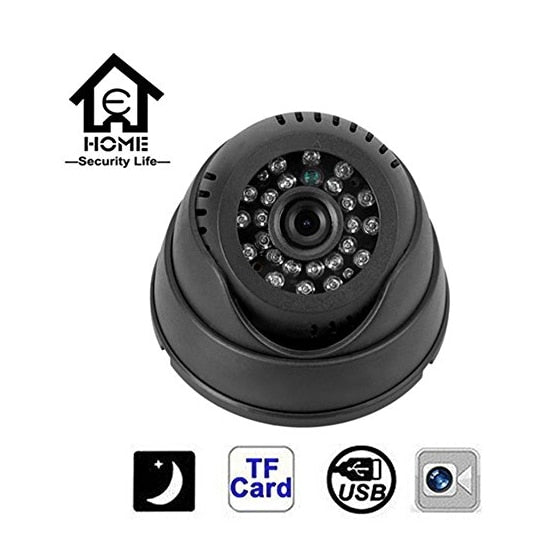 Η κάμερα παρακολούθησης DVR DVR CCTV DVR, με εγγραφή καρτών TF, εσωτερικό, αδιάβροχο, μαύρο