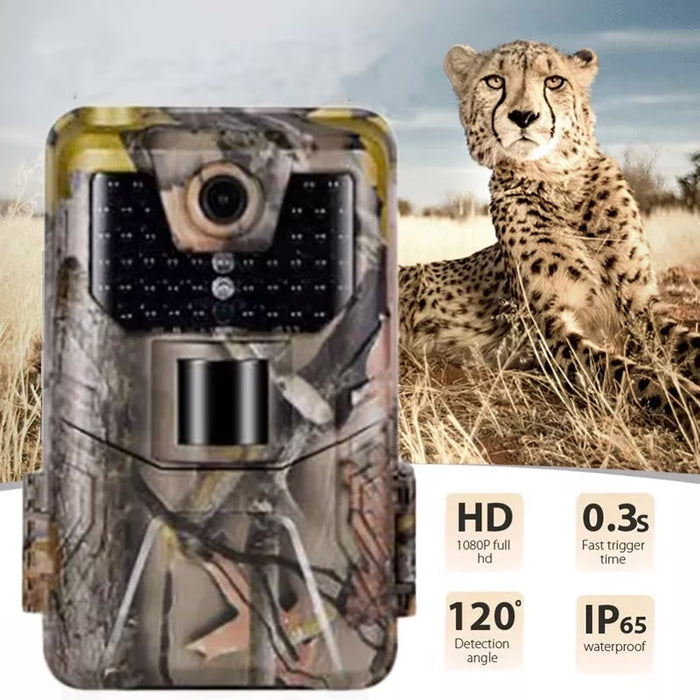 Camera de vanatoare, cu senzor PIR, Full HD, 20MP, IP65, IR 20m, camuflaj