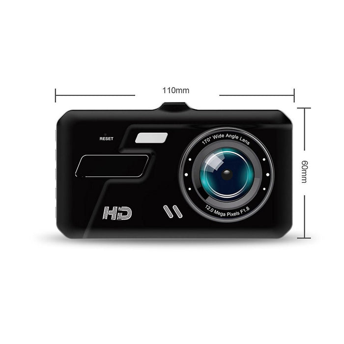 Το DVR Duala Car Room, Superhd 1920p, 170 °, με 4 '' οθόνη και κάμερα Marsarier, Black