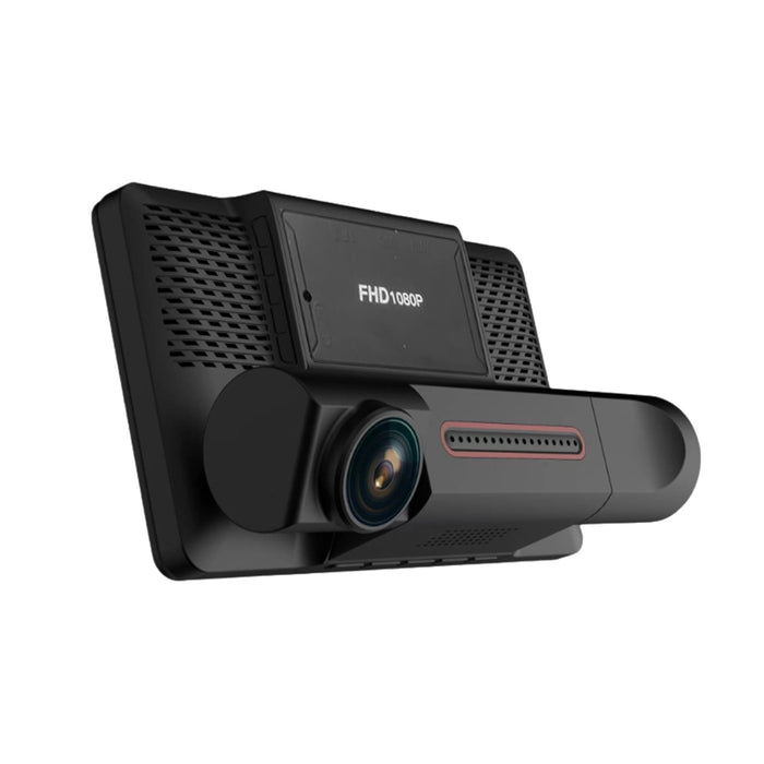 A hármas automatikus DVR kamera, teljes HD 1080p, 4 hüvelykes kijelző, 170 ° szög