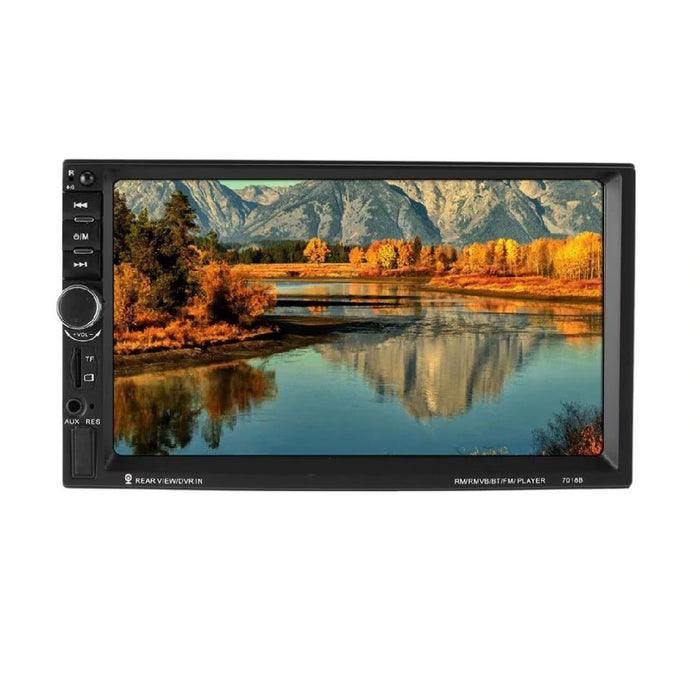 Κασέτα αυτοκινήτου MP5 με οθόνη 7 ", 7018B Touch HD, Bluetooth, Remote, Black