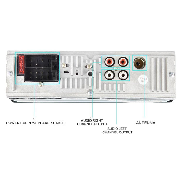 Auto Cassette, 4x60w με Bluetooth, τηλέφωνο, ραδιόφωνο, MP3, AUX, υποδοχή κάρτας microSD, Remote, Black