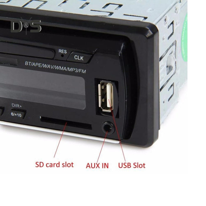 Auto Cassette, 4x60w με Bluetooth, τηλέφωνο, ραδιόφωνο, MP3, AUX, υποδοχή κάρτας microSD, Remote, Black