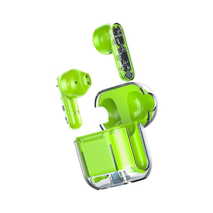 Bluetooth слушалки за ухо, безжични 5.3, TM10 с прозрачно жилище