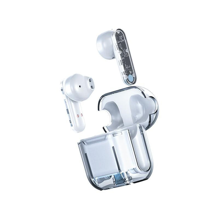 Bluetooth fülhallgató, vezeték nélküli 5.3, TM10 átlátszó házakkal