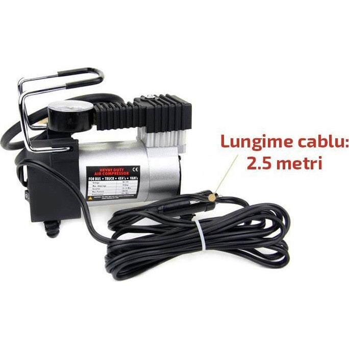 Compresor auto pentru autovehicule mici si mari, 12 V