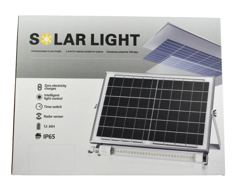 LED -test 100 W napelemes panelrel