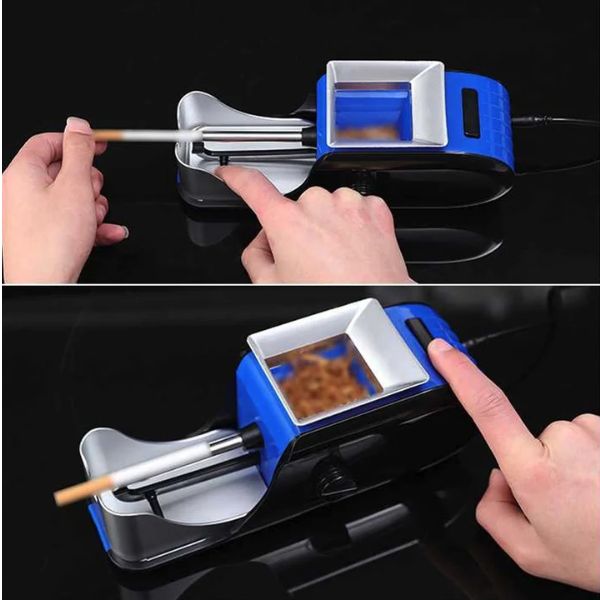 Ηλεκτρικός κατασκευαστής τσιγάρων, ισχύς 230W, διάμετρος 8mm, μπλε