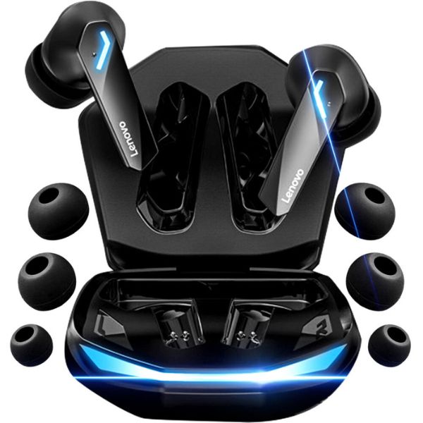 Casti wireless Lenovo GM2 Pro, In Ear, Bluetooth, Deep Bass 3D, Autonomie 8 ore