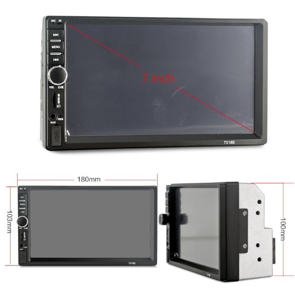 Sistem multimedia auto cu display LCD tactil de 7 inch