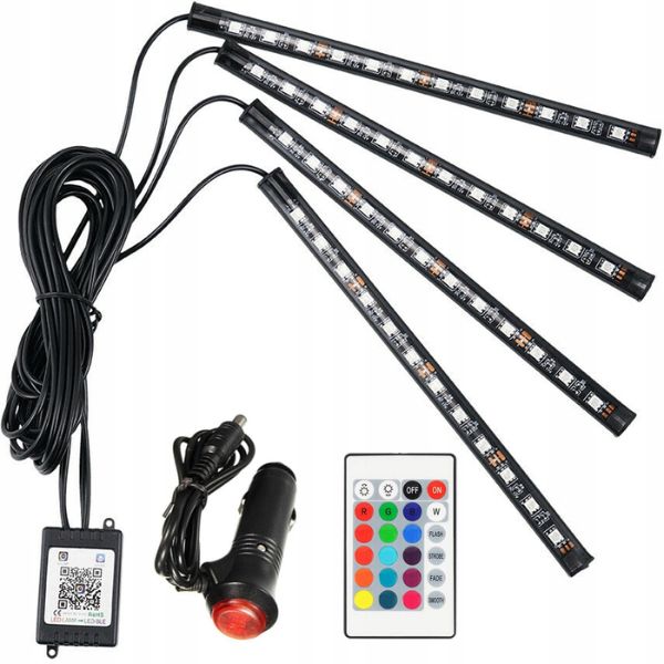 Kit Car Lights 48 LED, RGB világítás, távirányítóvezérlés