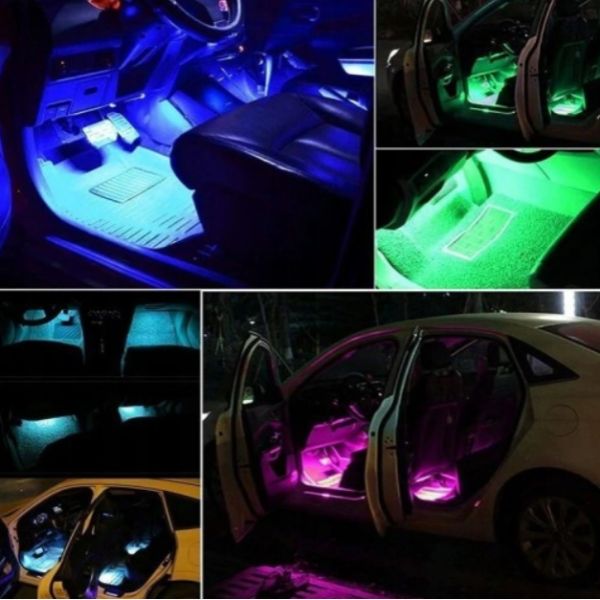 Kit Car Lights 48 светодиоди, RGB осветление, управление на дистанционното управление