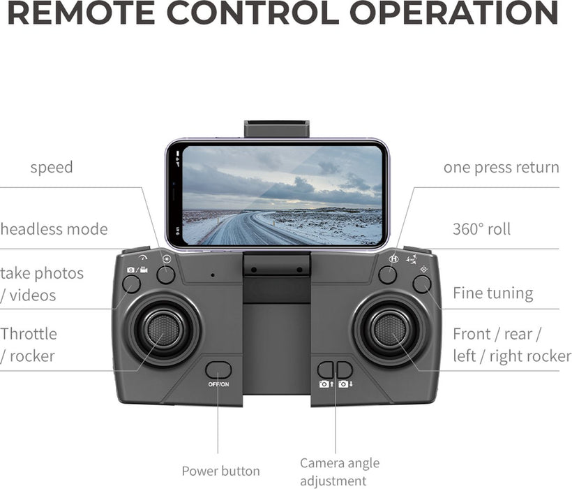 Sky90 Drone με διπλή κάμερα 4K 90 °, 45 λεπτά πτήσης, με τηλεχειριστήριο