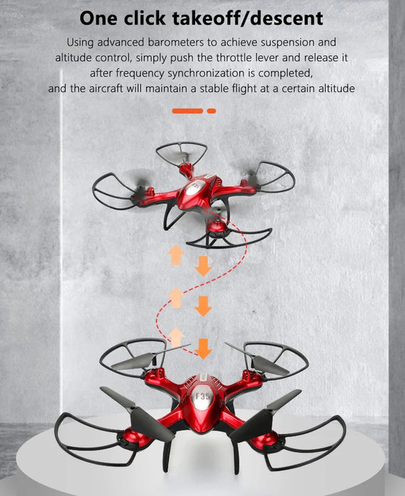 4K βιντεοκάμερα Drone, F35, 3,7V 600mAh μπαταρία, ώρα πτήσης 9 λεπτά, 30 m μακριά, κόκκινο