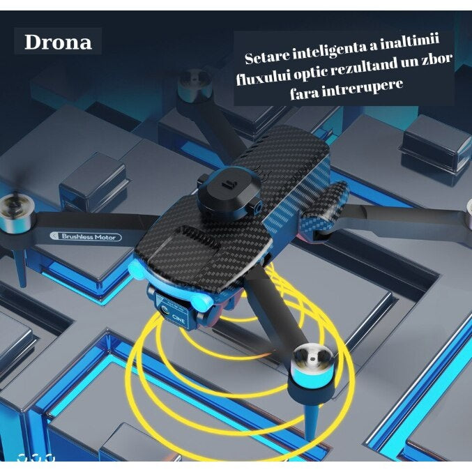 Drona GST08, filmare 4K, foto-video fixe sau in miscare, cu telecomanda, negru