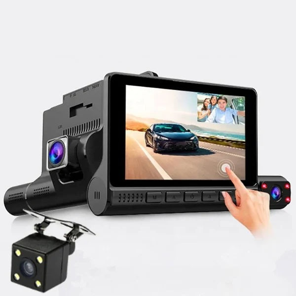 Η κάμερα Auto DVR Tripla, με οθόνη αφής, βίντεο Full HD 1080x1920, αισθητήρα κίνησης, μαύρο