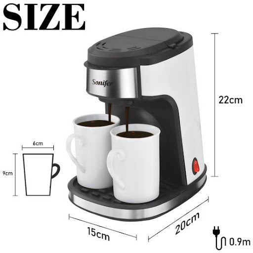 Filtru/Expresor cafea Sonifer Sf-3540 450W + 2 cesti cadou