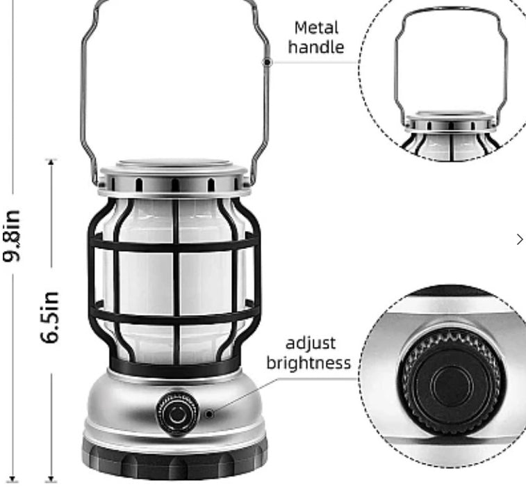 Felinar solar retro portabil Andowl Q LED1990