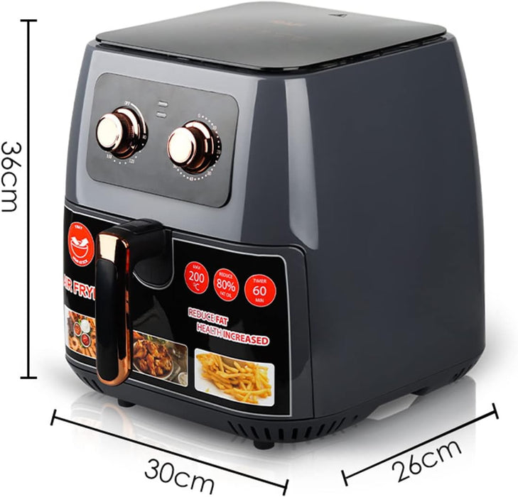 RAF 5294, 8L, 1700W Hot Air Fryer, Dark Grey