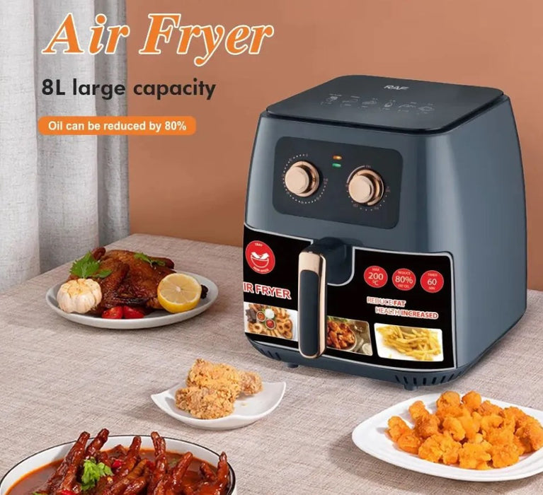 RAF 5294, 8L, 1700W Hot Air Fryer, Dark Grey