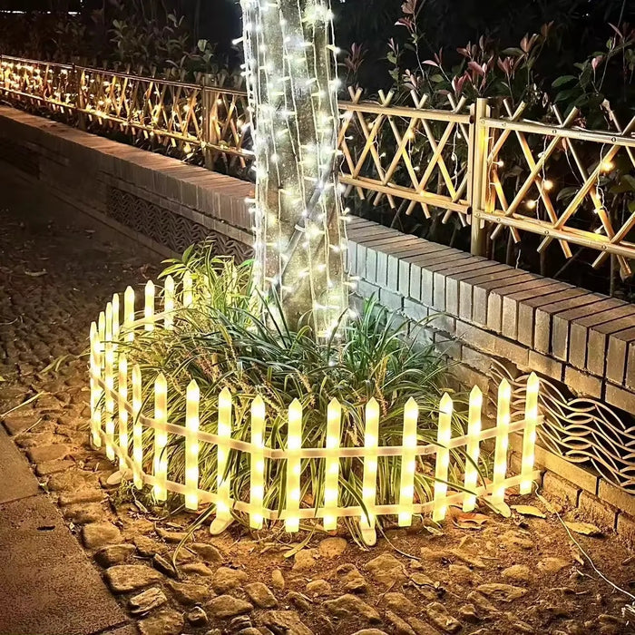 Διακοσμητικό φράκτη με 288 LED, 300x35cm, διασυνδεδεμένο, ζεστό λευκό φως