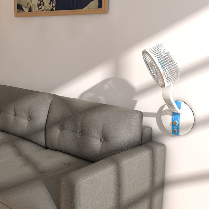 Офис вентилатор с LED лампа, USB, сгъваем