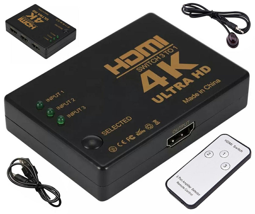 Splitter HDMI за конзоли/DVD или играчи със сини лъчи/телевизия/монитор