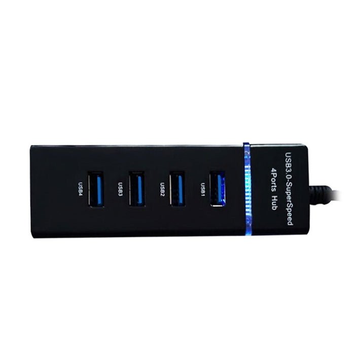 Hub USB με 4 USB 3.0, Ultra Slim, φορτίο δεδομένων ή μεταφορά δεδομένων, 5GBPS, Black