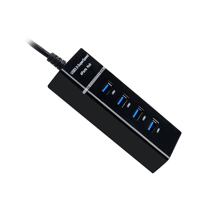 USB HUB 4 USB 3,0, Ultra Slim, Data Letöltés vagy adatátvitel, 5 GBPS, fekete